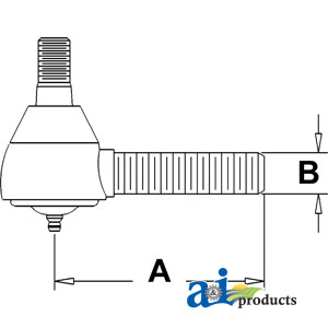 UJD00861    Short Tie Rod---Replaces AR63590